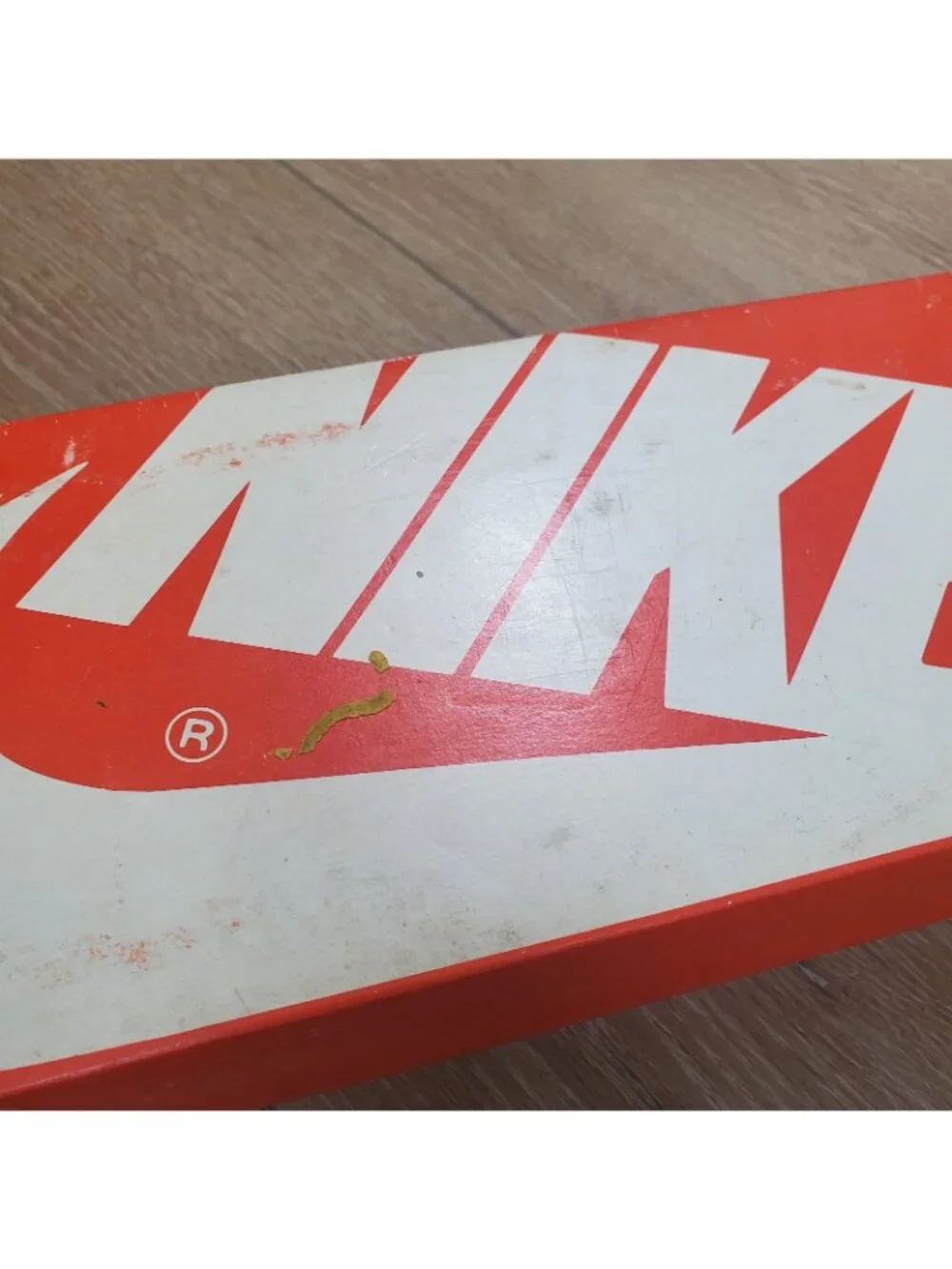 Vintage 1984 Nike Rebound Shoe Box ONLY Orange White Swoosh Retro READ 80s 8406